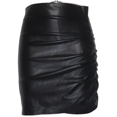 Zara, jupe, taille : S, noir, polyester/polyuréthane, unicolore, femme #C7u - Photo 1/4