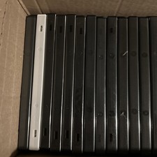 37 Empty White Black And Clear DVD Cases, Great Condition