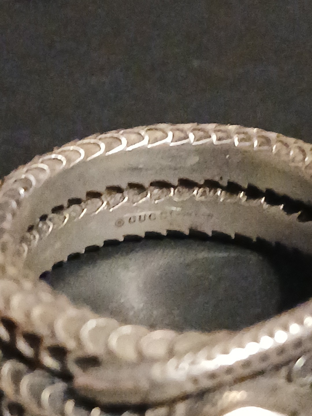 Gucci Snake Python Ring Silver 925 - Size 11 Sign… - image 4