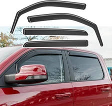 Side Window Visor Deflector Trim Cover For 2019-2025 Dodge Ram Crew Cab