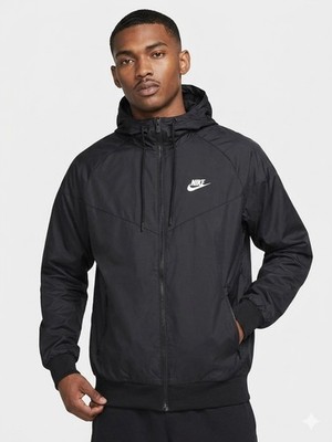 Vintage Nike Y2K Red Tag CLOUD WEIGHT Mesh-Lined Windbreaker Jacket Black XXL