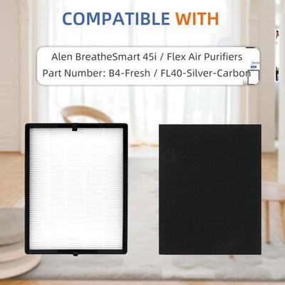 High-Efficiency H13 HEPA & Carbon Pre-filters for Alen BreatheSmart 45i Purifier