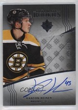 2016-17 Ultimate Collection Rookies Tier 1 55/299 Danton Heinen #136 Auto 1cx3