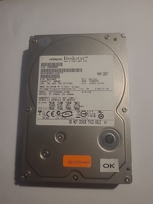 Ultra ATA/133 IDE Festplatte 3,5 Zoll HDD 400GB Hitachi Deskstar 7200RPM