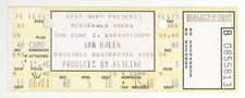 Van Halen & The Velcros 6/3/84 Denver CO McNichols Arena Concert Rare Ticket!