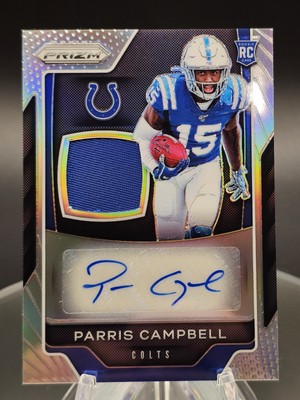 Parris Campbell 2019 Panini Prizm #RPA-PC RPA Rookie Patch Auto #'d /60 