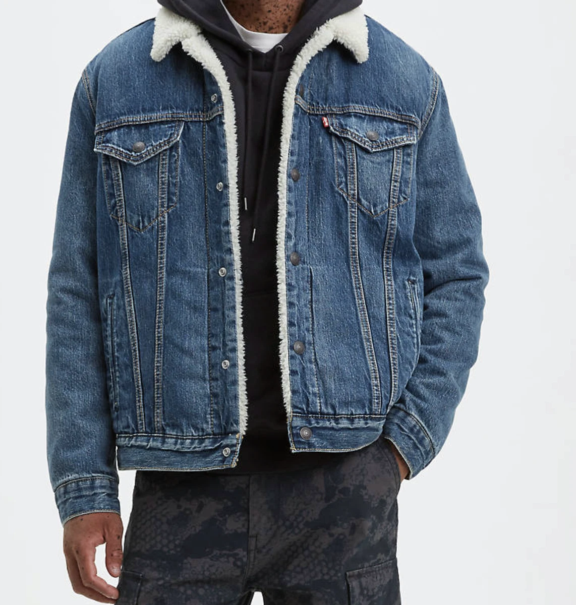 Levis men sherpa jacket top