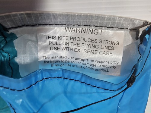 Go Fly a Kite Rainbow Pocket Para stunter Kite W/ Og Retro Carry Bag 98 Rare Vtg - Foto 14 di 18