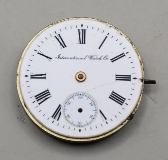 IWC International Watch Co. Movimiento Completo - Cuerda Manual + Corona Cebolla DORADA Foto 3 de 4