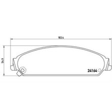 BREMBO Plaquettes de Frein Disque Avant pour Chrysler 300/C Touring 3.0
