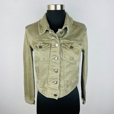 Celebrity Pink Dusky Green Juniors Teen Medium M Button Down Jacket