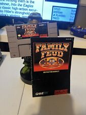 Family Feud - Super Nintendo (SNES) - Cartridge And Manual
