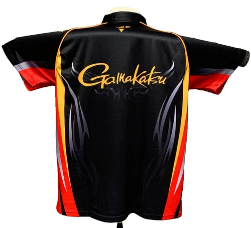 Gamakatsu 1/4 zip Short Sleeve Black Shirt  GM3699 Outdoor Shirt XXL NEW NO TAGS - Picture 3 of 5