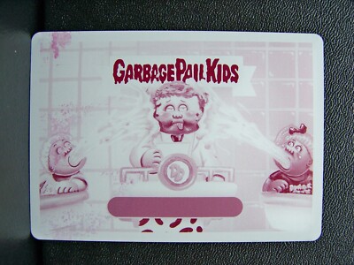 GPK 2018 We Hate the 80s MAGENTA Printing PLATE, TV Shows & Ads #4 Double DARREN