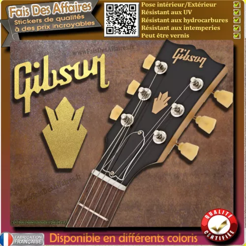sticker sticker gibson crown GUITAR doll HEADSTOCK decal restoration