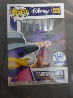 Funko Pop! Disney Darkwing Duck #1328 Figure Signed By Jim Cummings JSA Approval