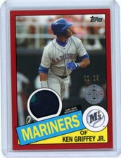 2020 Topps Series One Baseball 1985 Style Red Patch #85R-KG Ken Griffey Jr. /25
