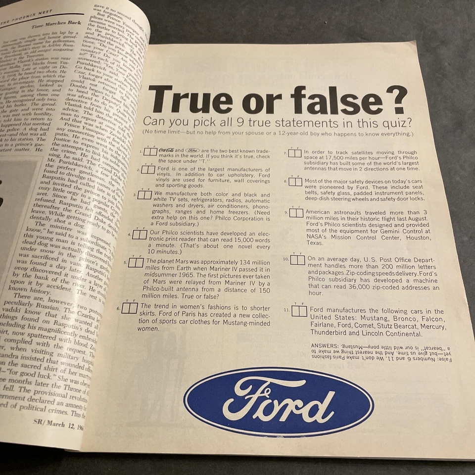 Vintage Magazine: Saturday Review - March 1966 / Spring Travel Issue / KRP Foto 4 de 4