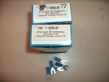 177 -THOMAS BETTS STA-KON 14RB-6F VINYL 6 BOLT TERMINAL CONNECTOR 18-14 AWG