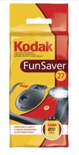 Kodak Funsaver 35mm One Time Single Use Disposable Flash Camera, 27 Exposure