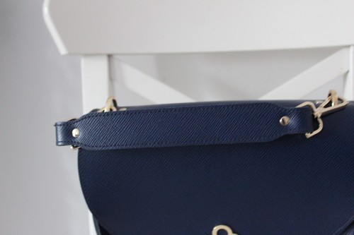 The Cambridge Satchel Company 'The Kate' Bag in Navy Saffiano Leather - Picture 5 of 17