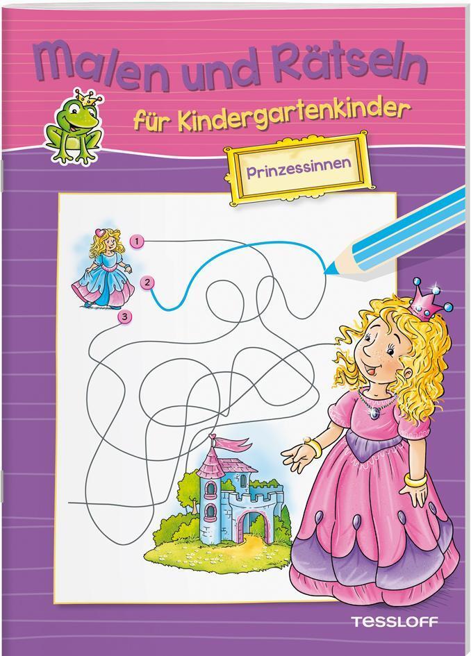 Thumbnail - Malen Und Rätseln Für Kindergartenkinder. Prinzessinnen: Suchen,
