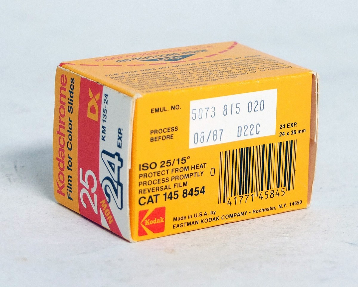 Kodak Kodachrome 64 24exp Color Slide Film NEW Expired KM