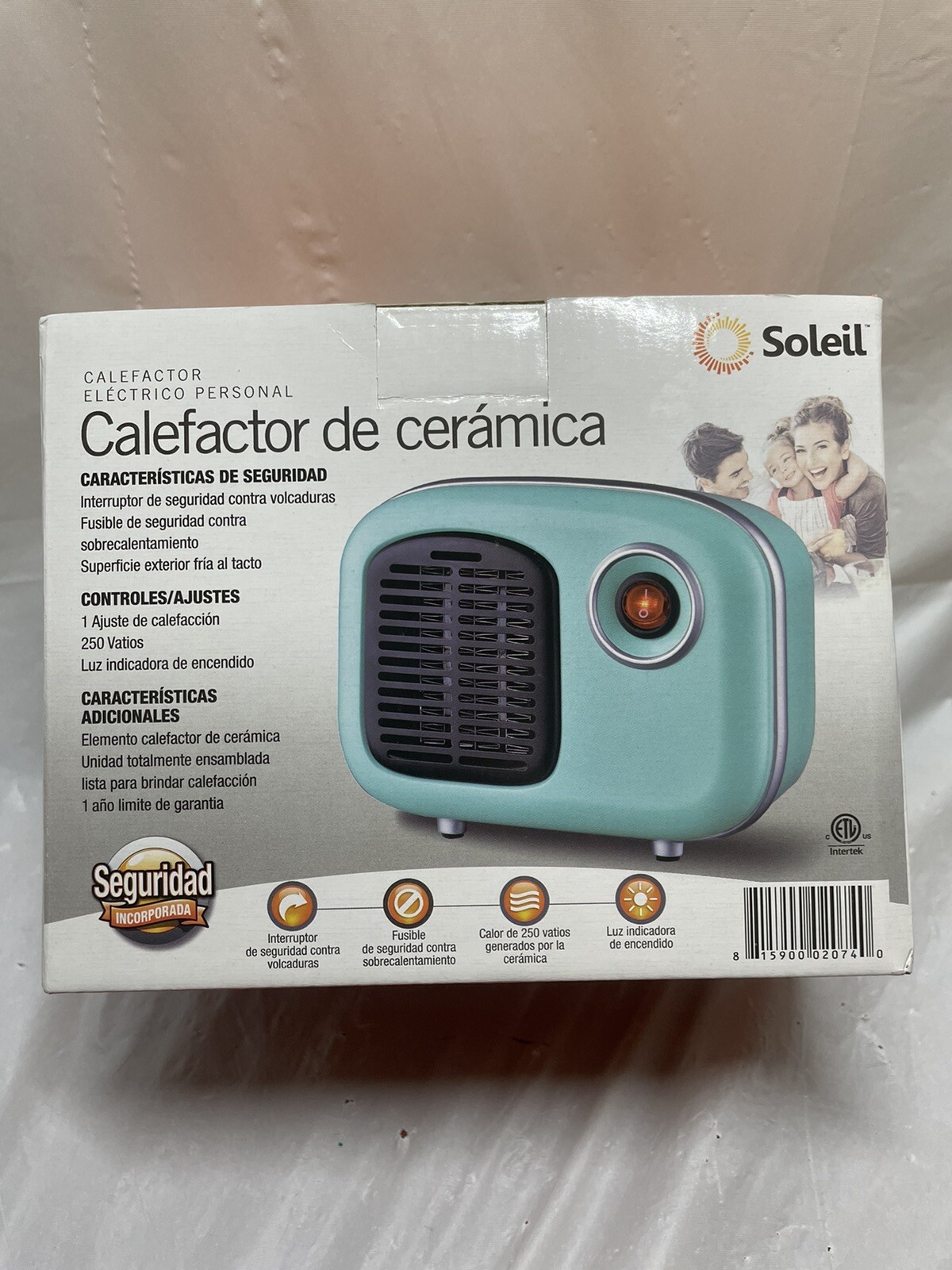 Soleil Electric Ceramic Mini Heater 250W Indoor NEW in box baby blue - The  ICT University
