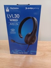 PDP Gaming LVL30 Wired Chat Headset for PlayStation 4 NEW Open Box