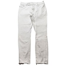G. H. Bass & Co. Women's Jeans  White Size 10 Pants Stretch 5-Pockets Mid-Rise 