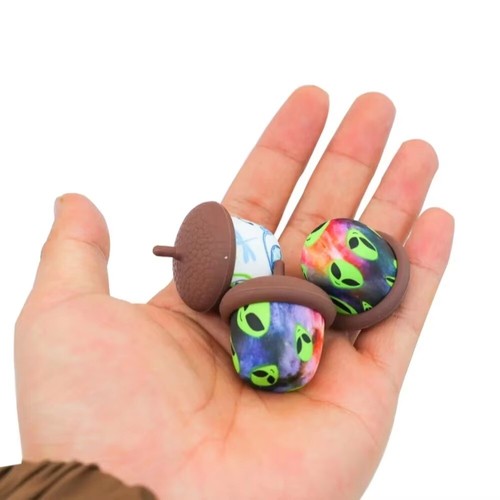 10/20PCS 5ml Color Pinecone Style Silicone Storage Oil Box Fragrance Storage Box - Picture 4 of 6