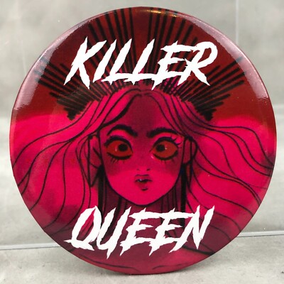 Official Webtoon Lore Olympus Persephone Killer Queen Button Pin Can Badge