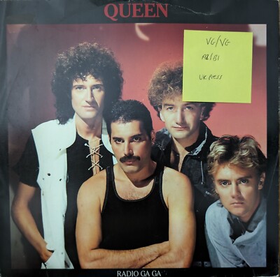 Queen Radio Ga Ga Vinyl Record VG/VG 12QUEEN1 1984