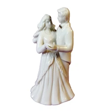 Mikasa Cake Topper Wedding Bells Porcelain Figurine Bride Groom Dancing FK018