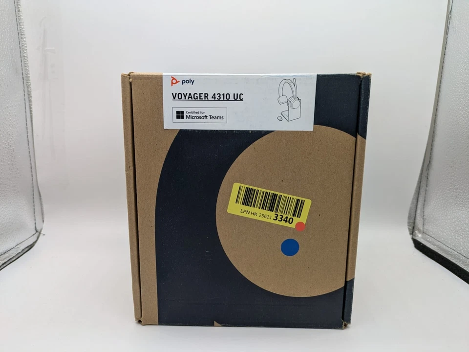 (B) Plantronics Poly HP – schnurloses Voyager 4310 UC-Headset mit Ladestation - Bild 2 von 4