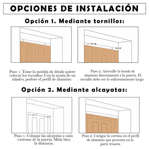 Cortina Espiral para Puerta Exterior o Interior, Material PVC –Libre de Insectos - Imagen 5 de 61