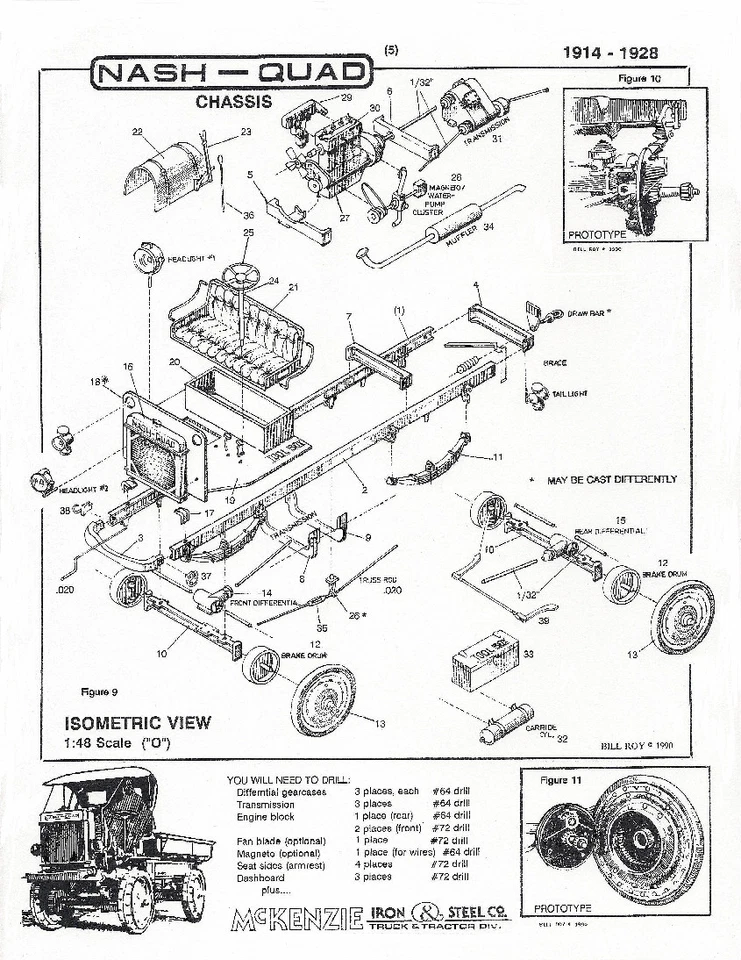 O/On3/On30 1/48 NASH-QUAD RAG TOP CAB STAKE BED TRUCK KIT WISEMAN T-201/202/209 - Image 4 of 4