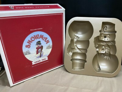Williams Sonoma Nordic Ware ''SNOWMAN Cake Pan w/Original Box