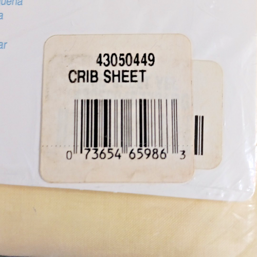 Vintage Cotton Fitted Crib Sheet Riegel 28"x 52" Yellow Vintage NOS - Picture 13 of 15
