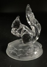 Kristall Figur Eichh&ouml;rnchen; Crystal D&rsquo;Arque France; Sockel 12x9cm,H14cm, 0.54kg