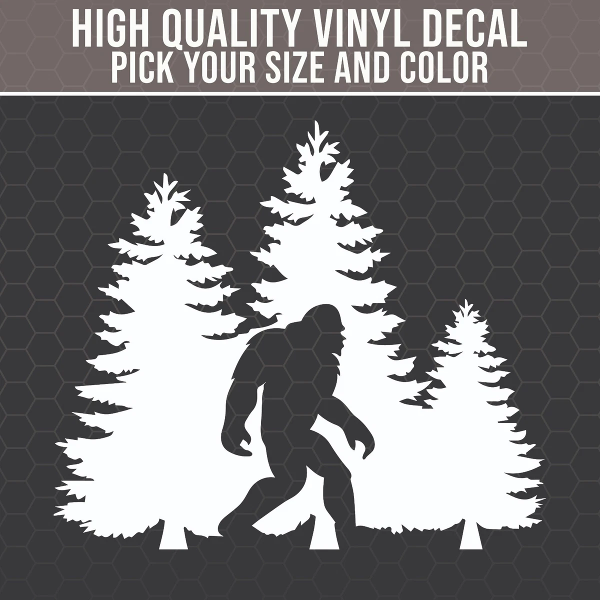 Bigfoot Decal Sasquatch Decal for Car Cryptid Decal for truck Bigfoot sticker