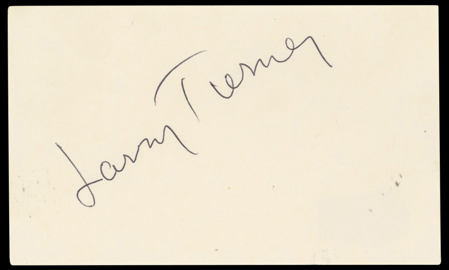 Larry Tierney Born to Kill Authentic Signed 3x5 Index Card BAS #BN33341