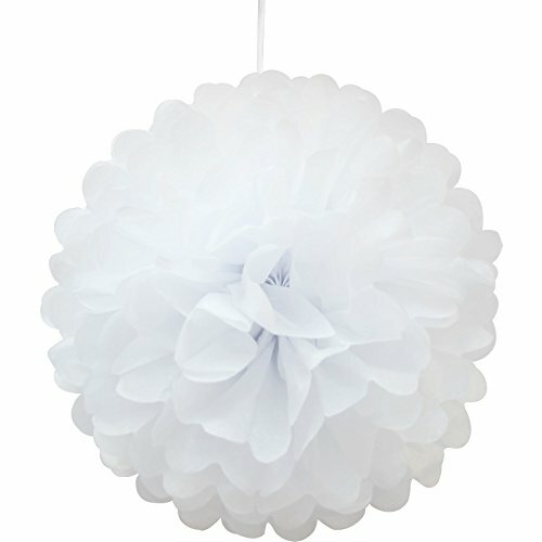 20 pcs Tissue Paper Pompoms Pom Poms Hanging Garland Wedding Party Decoration-8" - Picture 13 of 21