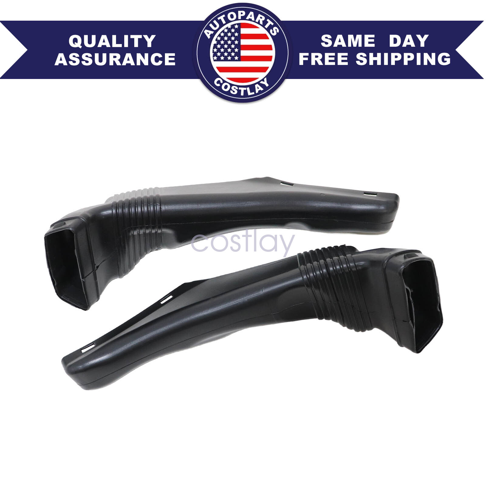 2x Intake Air Duct Pipe For Bentley Gt GTC Flying Spur 3W0129531 3W0129532-image