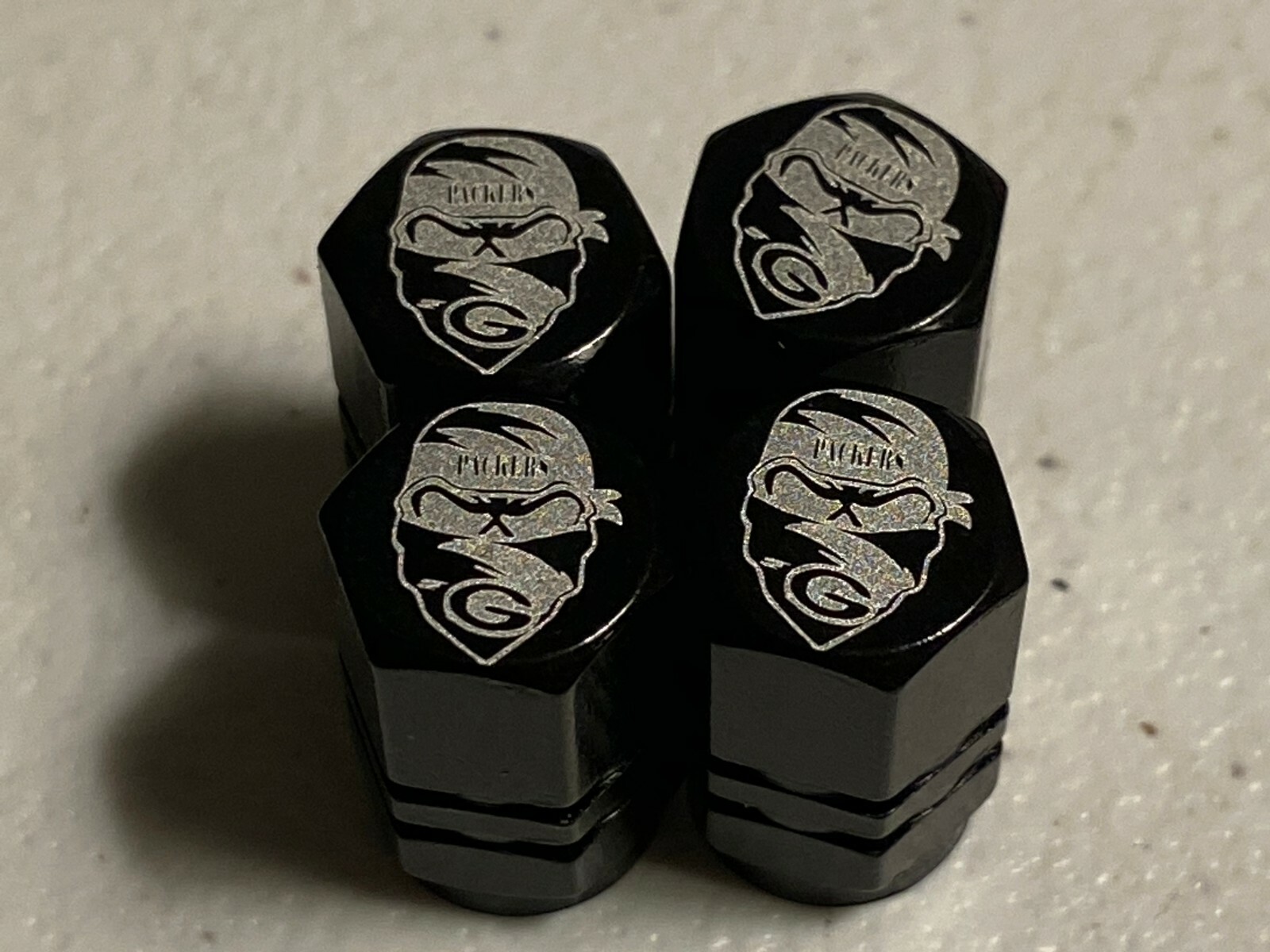 Packers gangster Tire Valve Stem cap Covers 4 Pc set, GBP4, FREE ? eBay