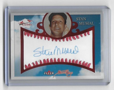 2004 SWEET SIGS STAN MUSIAL AUTO RED THREADS /25 SUPER RARE Card # SG-SM