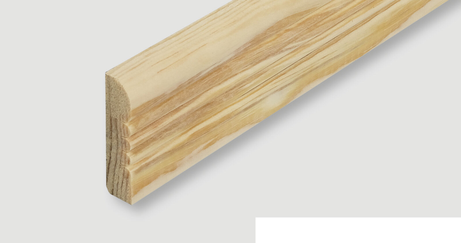 Profilleiste Holz 9 x 75 mm Kiefer astfrei Zierleiste Holzleiste Sockelleiste