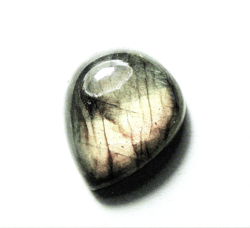 30.90cts NICE LABRADORITE CABOCHON 23.5 x 19.5 x 8 mm MADAGASCAR # 424