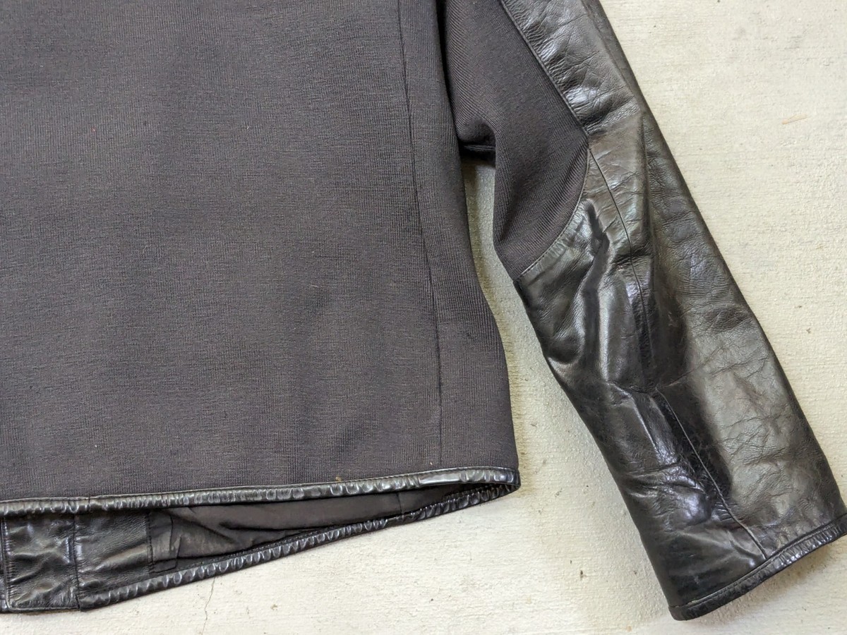 Prada Leather Jacket Black Men 54 Bomber Zip Up Italy Prada Leather Jacket Black Men 54 Bomber Zip Up Italy