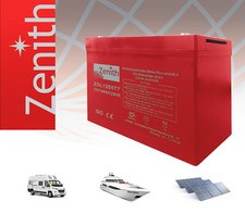 BATTERIA SERVIZI ZGL120077 100 AH M6 AGM ZENITH PER CAMPER NAUTICA SERVIZIO BARC